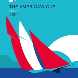 1851 - De Americas Cup posters & art prints door Chungkong Art - Premium Poster - 50x70 Livraison Express