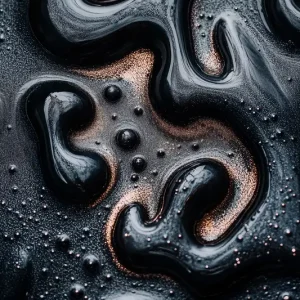 Abstracte alchemie - Zwarte Moove II posters & art prints door Philippe HUGONNARD - Premium Poster - 50x70 Nouvel Arrivage