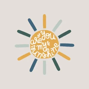 Zonnige woorden posters & art prints door Menina Lisboa - Premium Poster - 50x70 Solde