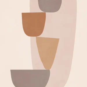 Abstract Minimal Shape posters & art prints door ThingDesign - Premium Poster - 50x70 Acheter En Ligne