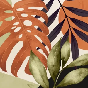 Abstract Art Tropical Leaves posters & art prints door ThingDesign - Premium Poster - 50x70 Seulement Aujourd’hui