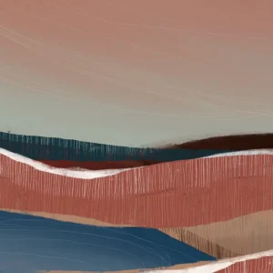 Achat Immédiat Gentle Dunescape posters & art prints door MANSI SAXENA - Premium Poster - 50x70