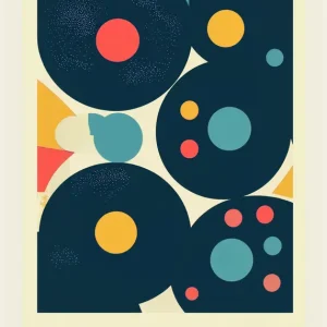 Abstract Equilibrium v3: Bauhaus 1923 posters & art prints door Jan-Erik Eriksen - Premium Poster - 50x70 Super Prix