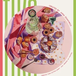 Zoeter dan suikerspin: Een kleurrijk culinair stilleven posters & art prints door Anna Zdanowicz - Premium Poster - 50x70 Meilleur Prix