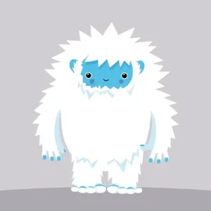 Yeti for Kids Room posters & art prints door Pia Kolle - Premium Poster - 50x70 Livraison Gratuite
