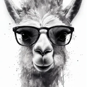 Achat Immédiat Lama Alpaka posters & art prints door FotoKonzepteDE - Premium Poster - 50x70