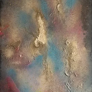 Abstract Droomlandschap: Een Fusie van Kleuren en Texturen posters & art prints door Anete Purina-Purite - Premium Poster - 50x70 Populaire