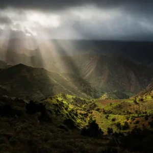 Zonovergoten vallei posters & art prints door Stefan Hefele - Premium Poster - 50x70 Jusqu’à Épuisement Des Stocks