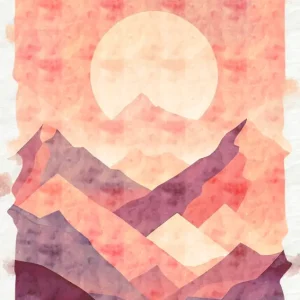 Zonsondergang Lagen Stilte posters & art prints door Putrins - Premium Poster - 50x70 Haute Qualité