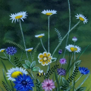 Zomerbloemen posters & art prints door Madeleine Nilsson - Premium Poster - 50x70 Jusqu’à Épuisement Des Stocks