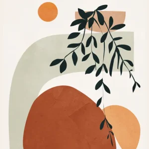 Zachte vormen I posters & art prints door Branka Kodžoman - Premium Poster - 50x70 Livraison Gratuite