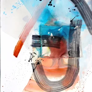 Abstracte Harmonie: Een Dans van Kleuren en Vormen posters & art prints door Poonam Choudhary - Premium Poster - 50x70 Paiement Sécurisé