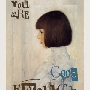 Zelfwaarde omarmen: Een vintage inspiratie posters & art prints door The Art Concept - Premium Poster - 50x70 Paiement Sécurisé