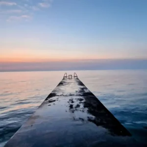 Zonsondergang aan zee posters & art prints door Jessica Trammer - Premium Poster - 50x70 Dernière Chance