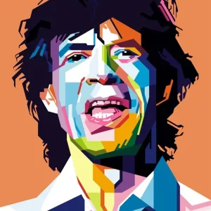 WPAP Gaya MJ posters & art prints door Supri Wahyudi - Premium Poster - 50x70 Expédition Rapide