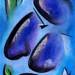 Abstract Gezicht - Pastel posters & art prints door Christoph Schäfer - Premium Poster - 50x70 Prix Bas