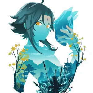 Xiao De bewaker Yaksha posters & art prints door Bee Rose - Premium Poster - 50x70 Populaire