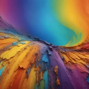 3D Regenboog Kleuren V posters & art prints door Lavillia - Premium Poster - 50x70 Meilleur Prix