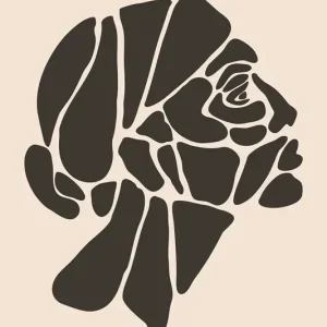 Abstracte profielkunst posters & art prints door Jay Stanley - Premium Poster - 50x70 Livraison Gratuite