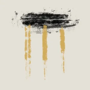 Abstracte lijnen met verf posters & art prints door Imaginative - Premium Poster - 50x70 Haute Qualité