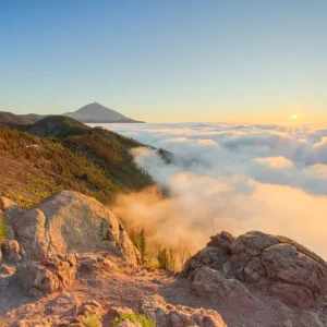 Zonsondergang op Tenerife posters & art prints door Michael Valjak - Premium Poster - 50x70 Quantité Limitée