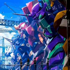 Achat Immédiat Neon Genesis Evangelion posters & art prints door ANSEN - Premium Poster - 50x70