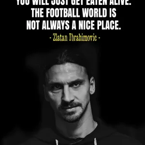 Zlatan Citaten posters & art prints door Herry Gunawan - Premium Poster - 50x70 Remise
