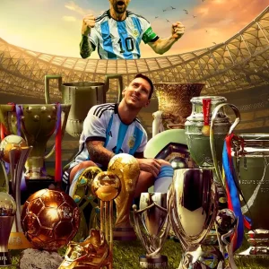 Achat Immédiat Lionel Messi posters & art prints door Nadila Nazwa - Premium Poster - 50x70