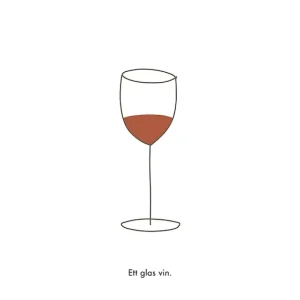 Achat Immédiat Een glas wijn. posters & art prints door Sebastian Andersson - Premium Poster - 50x70
