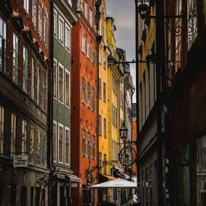 Achat Immédiat Oude stad posters & art prints door Niklas Iversen - Premium Poster - 50x70