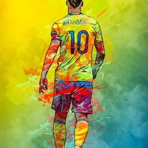 Zlatan Ibrahimović posters & art prints door antonio - Premium Poster - 50x70 Offre Limitée