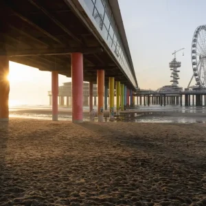 Zonsondergang Den Haag posters & art prints door Daniel Böhm - Premium Poster - 50x70 Super Prix