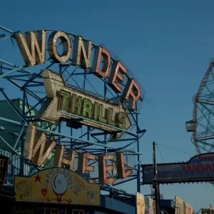 Wonder Wheel Coney Eiland posters & art prints door Paul Evans - Premium Poster - 50x70 Vente Directe