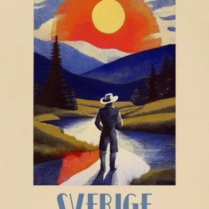 Zweden posters & art prints door LSTTK - Premium Poster - 50x70 Prix Cassé