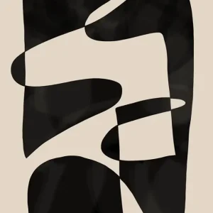 Abstracte stroomvormen posters & art prints door Melloi Art Prints - Premium Poster - 50x70 Nouvelle Collection