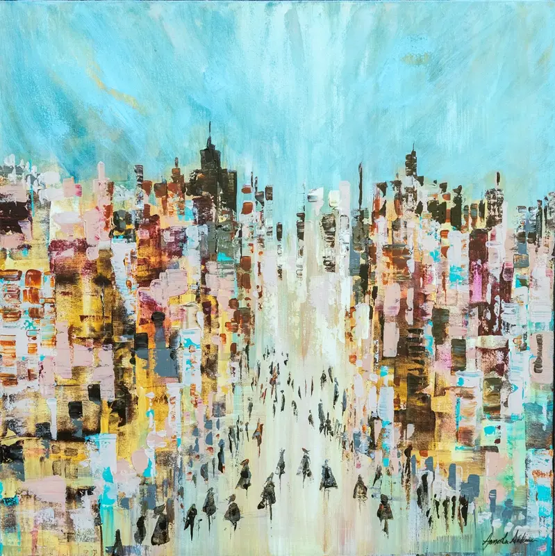 Zondagse wandeling posters & art prints door Anne Lee Andersson - Premium Poster - 50x70 Prix Promo