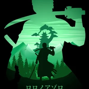 Zoro One Piece posters & art prints door Illust Artz - Premium Poster - 50x70 Nouveauté