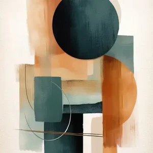 Abstracte verfstreken posters & art prints door Bilge Paksoylu - Premium Poster - 50x70 Seulement Aujourd’hui