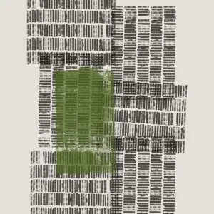 Abstracte Harmonie: Een Moderne Geometrische Compositie posters & art prints door THE MIUUS STUDIO - Premium Poster - 50x70 Authentique