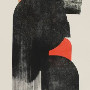 Abstract Silhouette: Een moderne verkenning van vorm en kleur posters & art prints door THE MIUUS STUDIO - Premium Poster - 50x70 Achetez Aujourd’hui