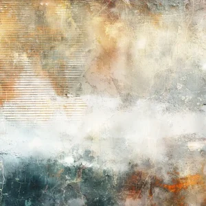 Abstracte Sereniteit: Een fusie van aardse tonen en texturen posters & art prints door Rafal Kulik - Premium Poster - 50x70 Commander Maintenant