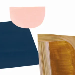 Abstracte Harmonie: Een spel van vormen en kleuren posters & art prints door Dan Hobday - Premium Poster - 50x70 Commander Vite