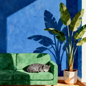 "Schaduw & Stilte posters & art prints door NSCaat - Premium Poster - 50x70 Nouvelle Collection