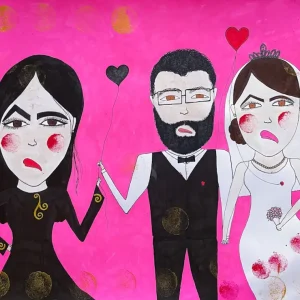 Zwart hart posters & art prints door Aleaa Al-Joumeyli - Premium Poster - 50x70 Commander Maintenant