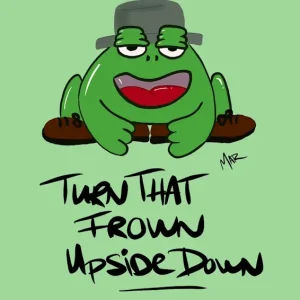 Achat Immédiat Gelukkige kikker - glimlach posters & art prints door MAR of creativity - Premium Poster - 50x70