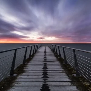 Zonsondergang Scaniabadet posters & art prints door Margareta Shew - Premium Poster - 50x70 Produit De Marque