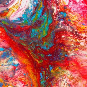 Abstract Kunstwerk Kleurrijk #13 posters & art prints door Kathrin May - Premium Poster - 50x70 Jusqu’à Épuisement Des Stocks