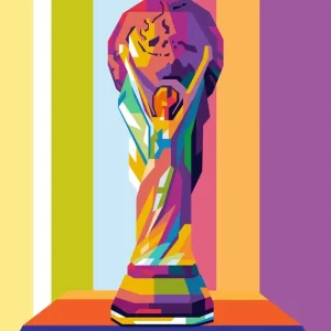 World Cup Pop Art Illustratie posters & art prints door Nonok Nonok - Premium Poster - 50x70 Affaire À Saisir