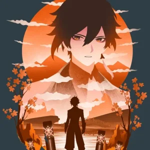 Zhongli posters & art prints door Bee Rose - Premium Poster - 50x70 Petit Prix