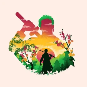 Zoro Landschap posters & art prints door Bee Rose - Premium Poster - 50x70 Promotion Saisonnière